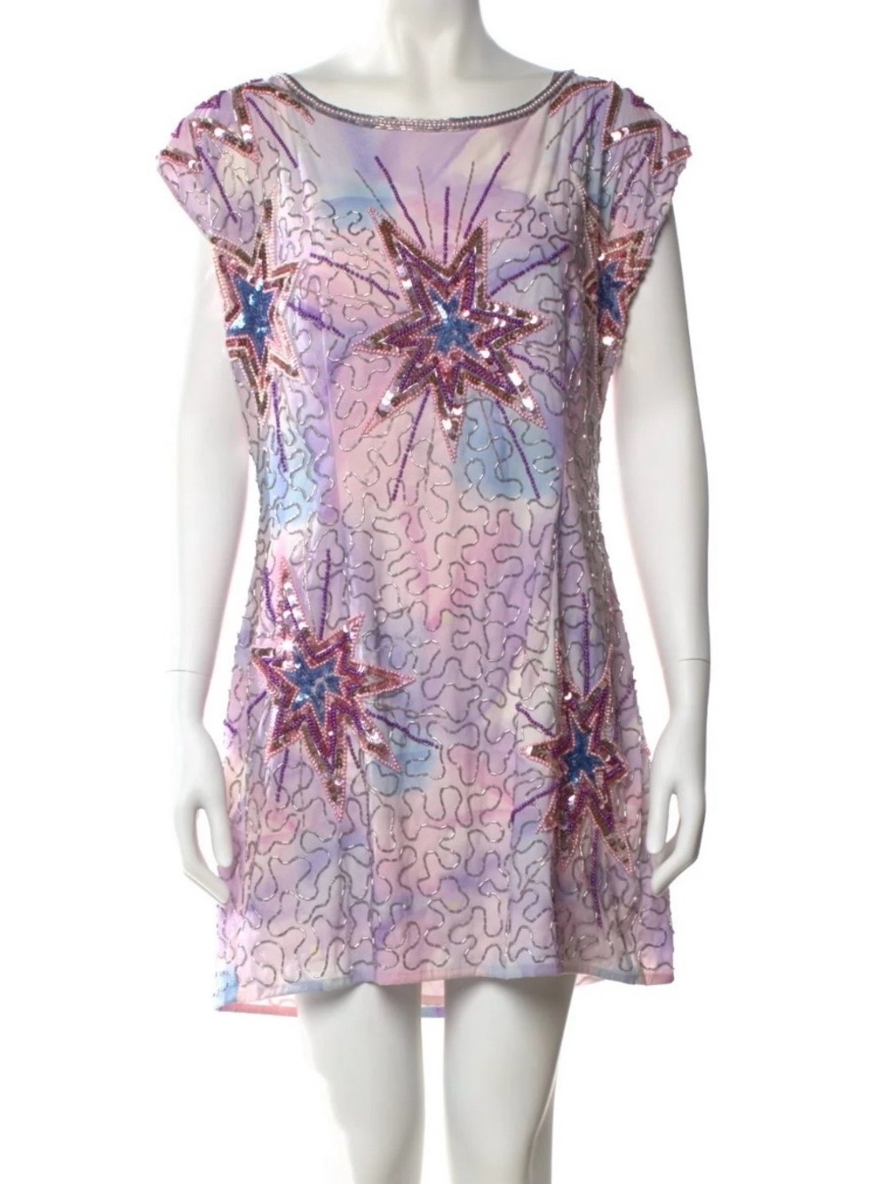 LoveShackFancy Coleville Dress in Sweet Ocean Blue